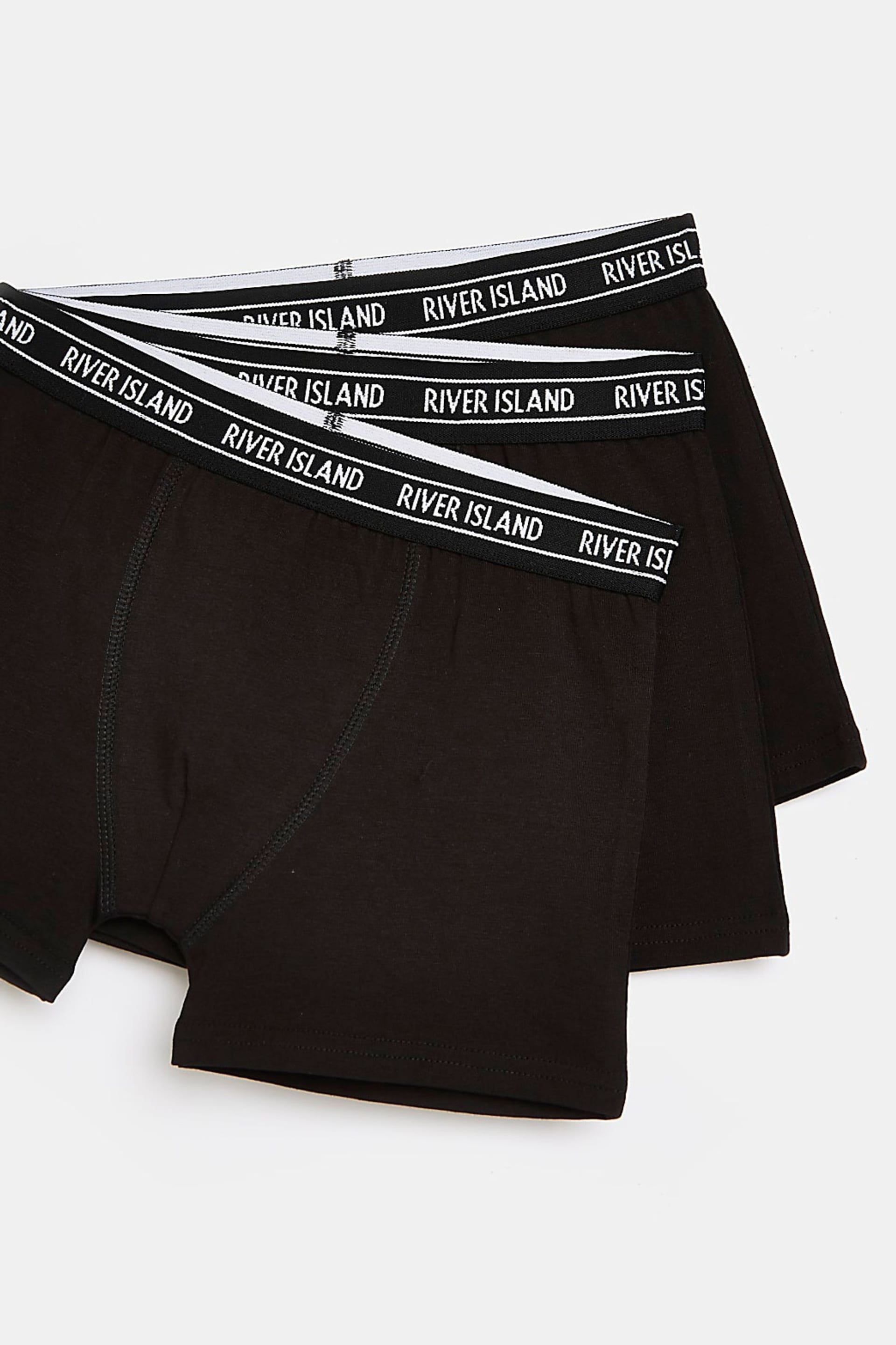 River Island Black Boys Boxers 5 Pack - Image 3 of 3