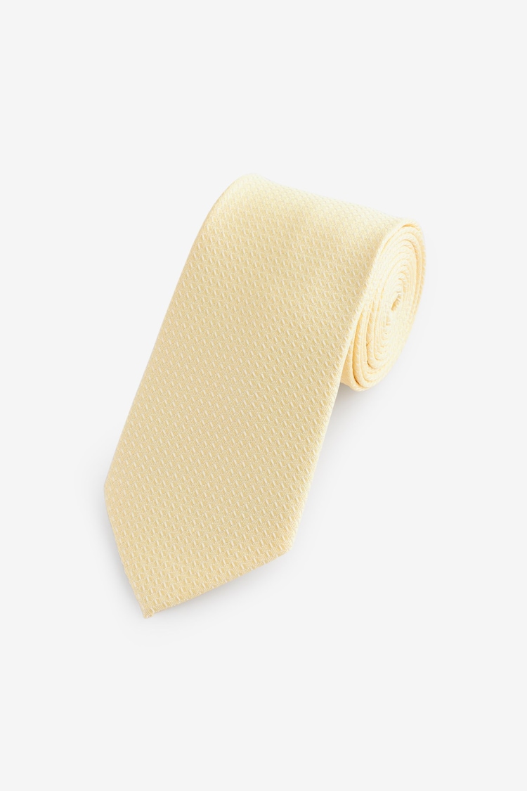 Lemon Yellow Textured Tie - Image 1 of 3