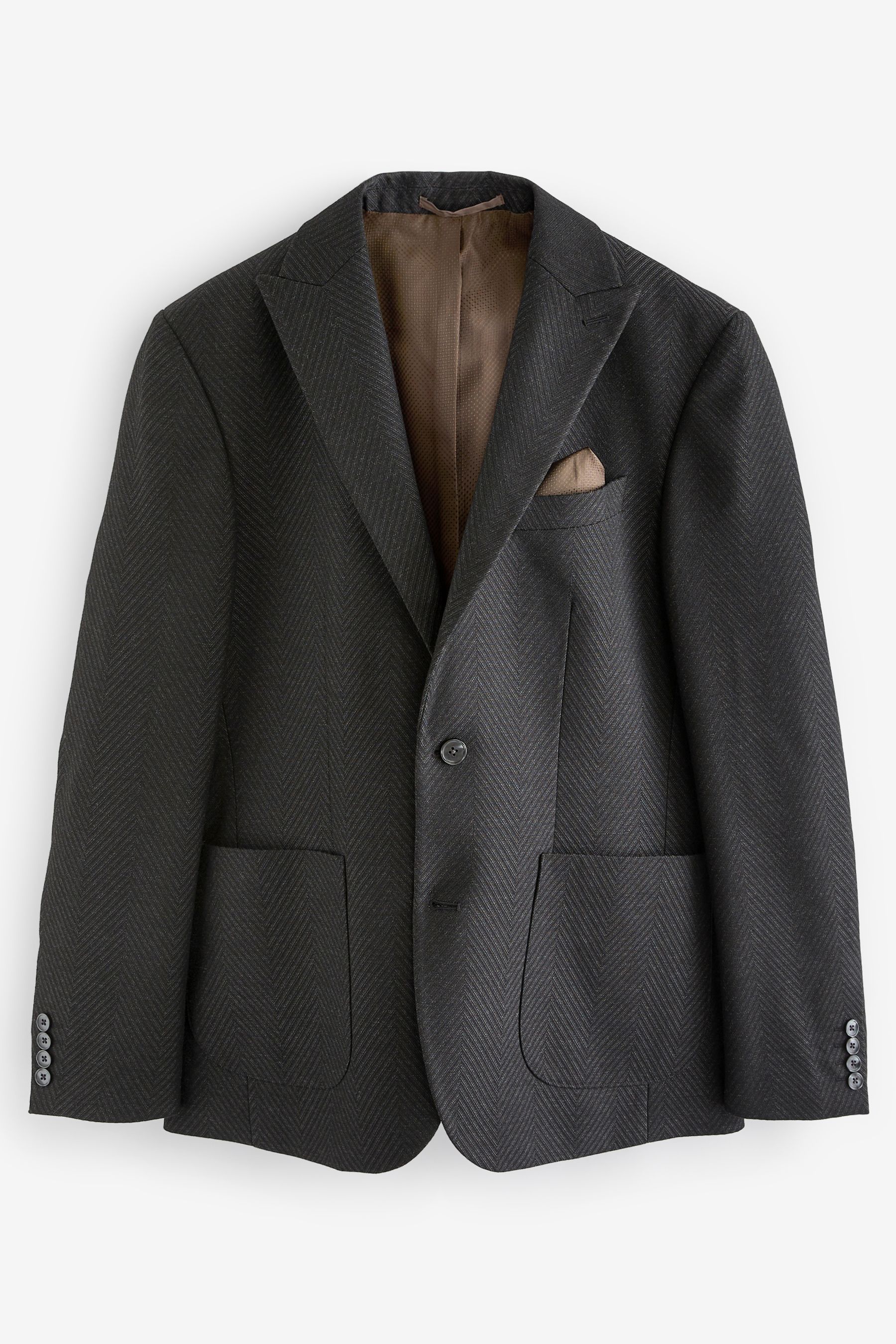 Grey textured blazer outlet