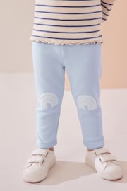 Pale Blue Cosy Fleece Lined Leggings (3mths-7yrs) - Image 1 of 8