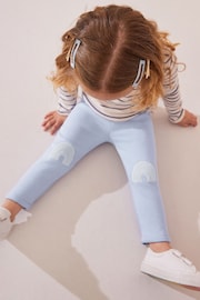 Pale Blue Cosy Fleece Lined Leggings (3mths-7yrs) - Image 3 of 8