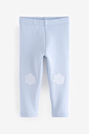 Pale Blue Cosy Fleece Lined Leggings (3mths-7yrs) - Image 6 of 8