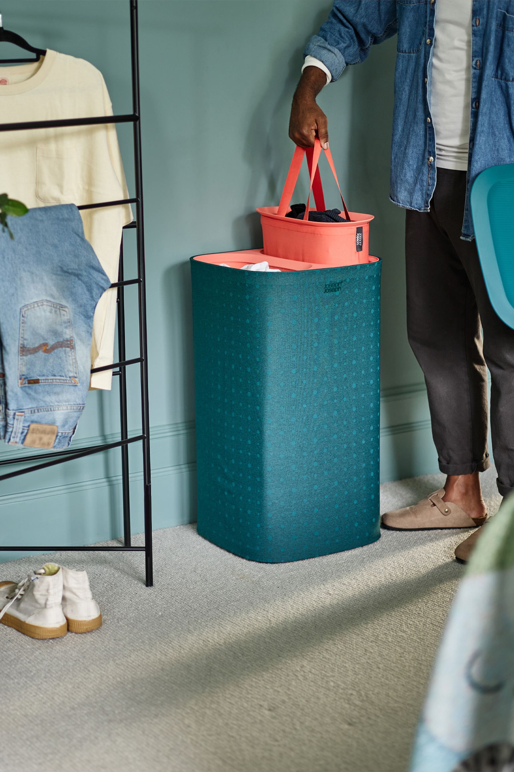 Buy Joseph Joseph Green Tota 60 Litre Laundry Separation Basket from