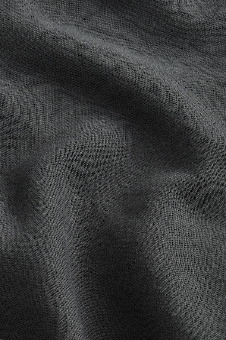 Grey Slate Regular Fit Jersey Cotton Rich Overhead Hoodie - Image 8 of 8