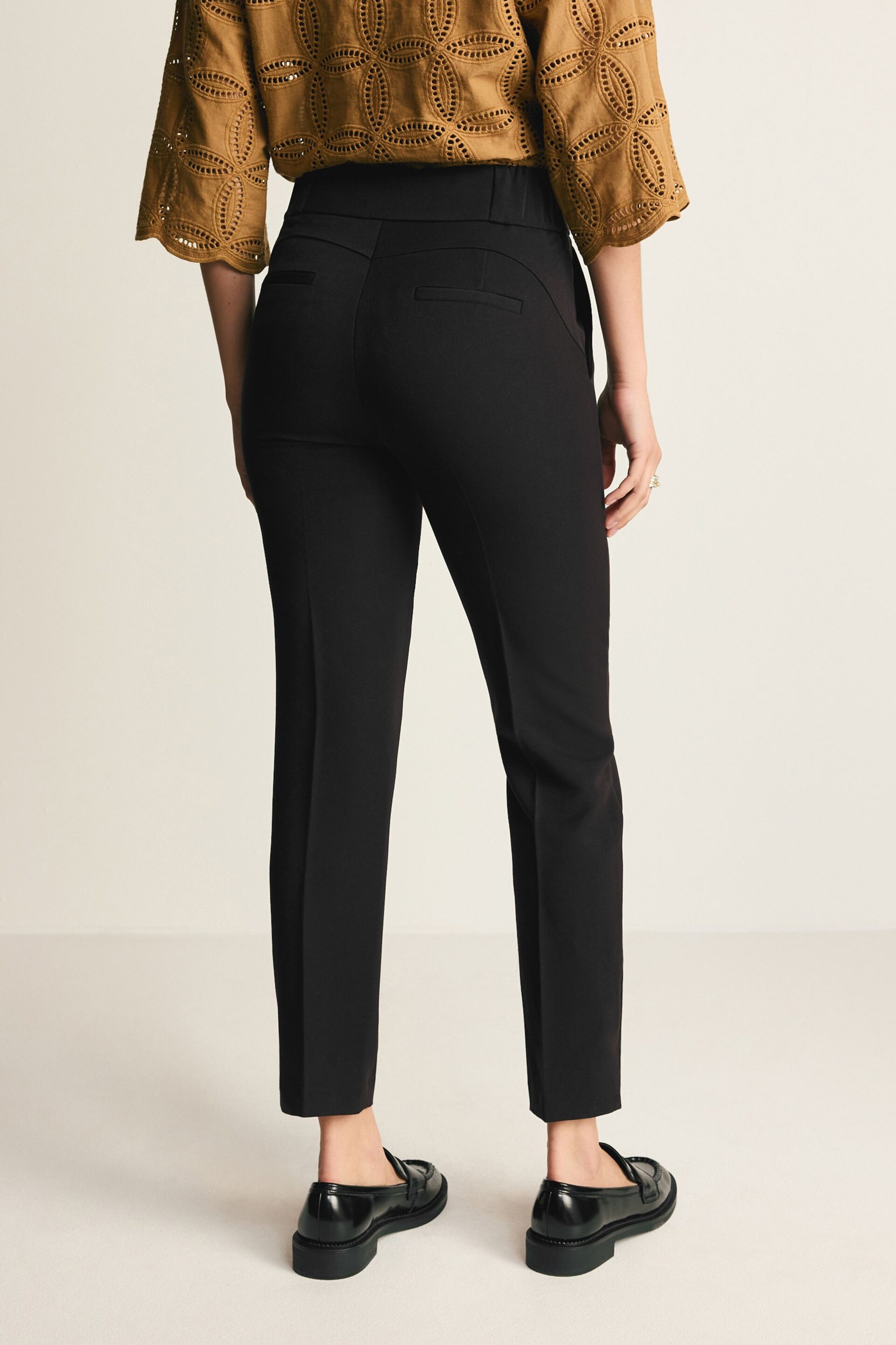 Black Slim Tailored Trousers - Image 3 of 6