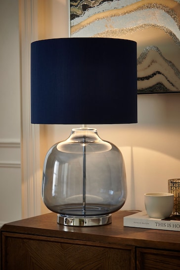 Navy Blue Connor Large Table Lamp
