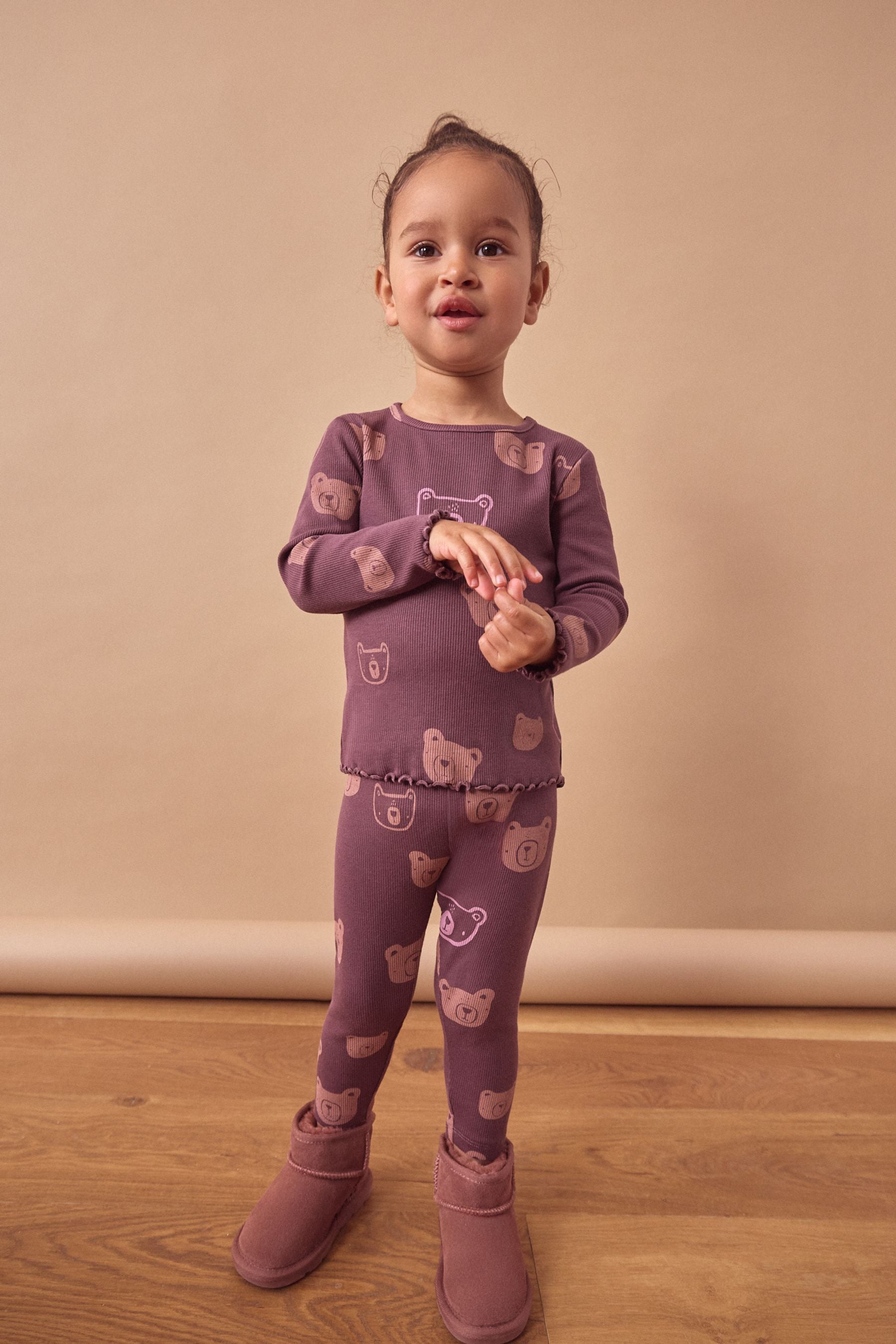 Chocolate brown toddler leggings deals