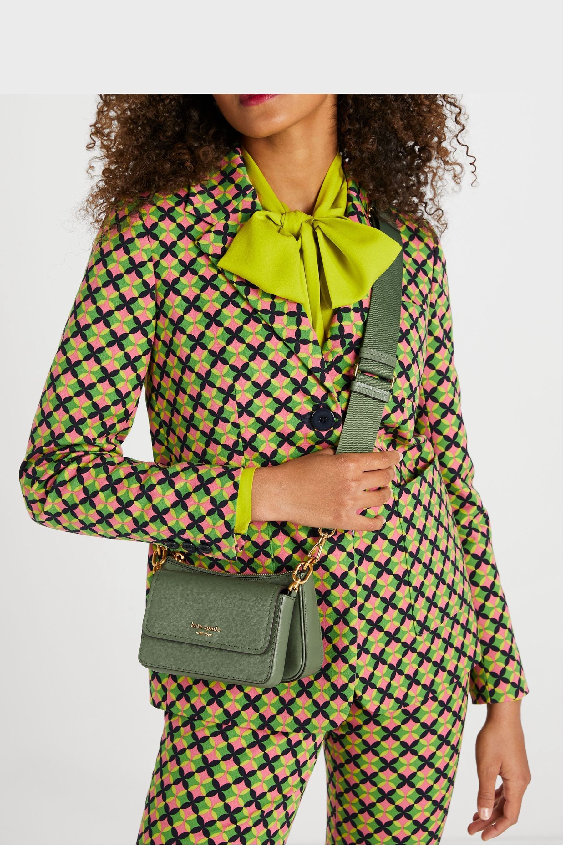 Buy kate spade new york Saffiano Leather Double Up Crossbody Bag from Next Luxembourg
