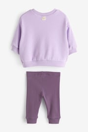 Purple Relaxed Fit Sweater And Leggings Set (3mths-7yrs) - Image 5 of 6