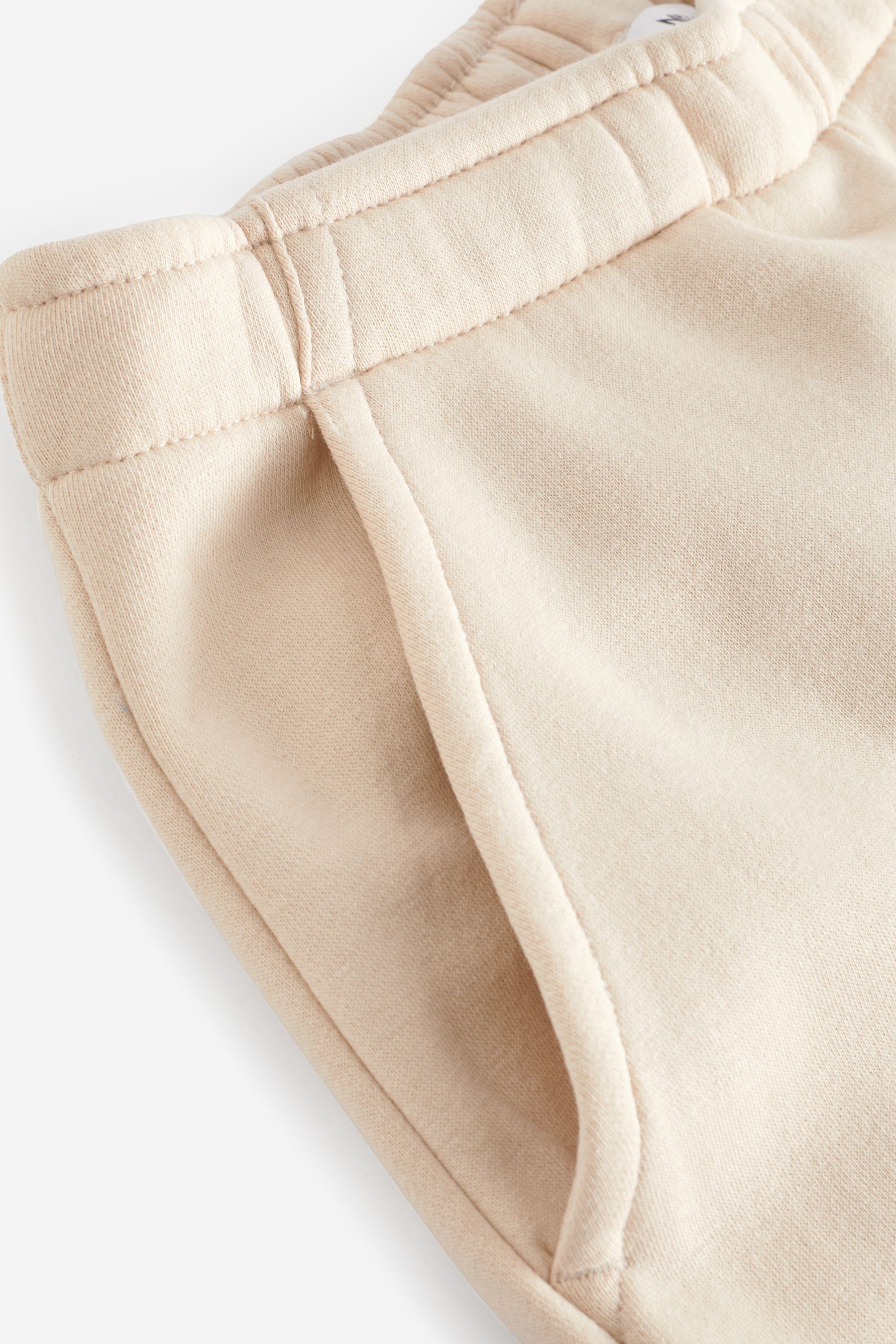 Buy Neutral Heavyweight Brushed Fleece Lined High Waist Cuffed Joggers from Next United Arab Emirates