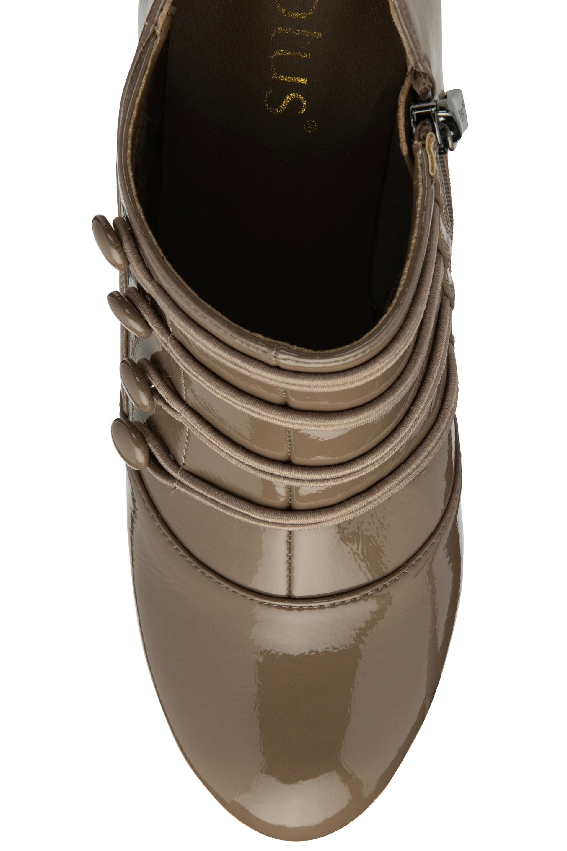 Lotus Natural Patent Zip-Up Shoes Boots - Image 4 of 4