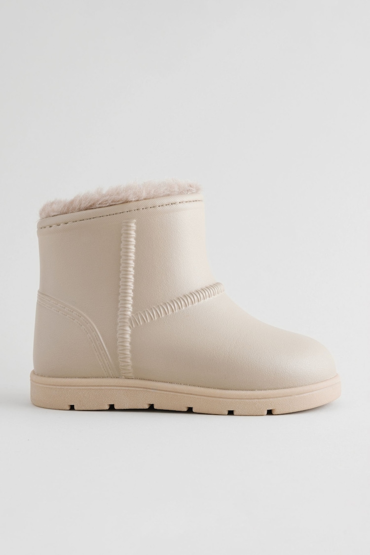 Neutral Warm Lined  Lightweight Ankle Boot Wellies - Image 2 of 6