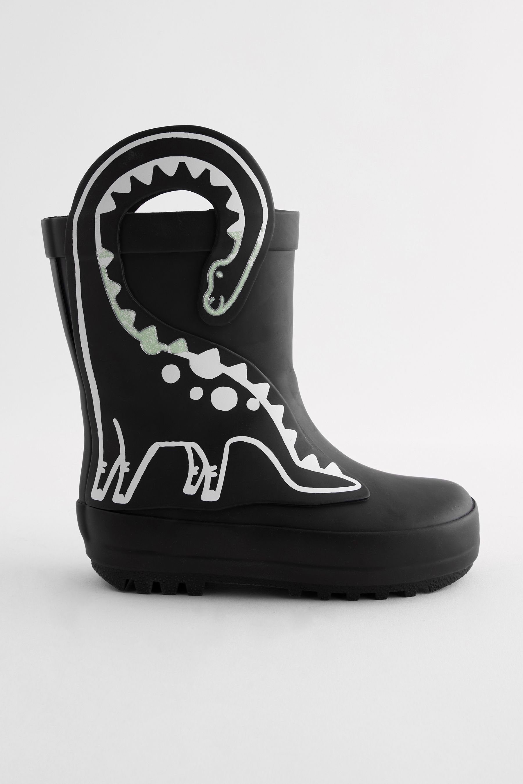 Buy Black Colour Changing Dinosaur Handle Pull On Wellies from Next Canada