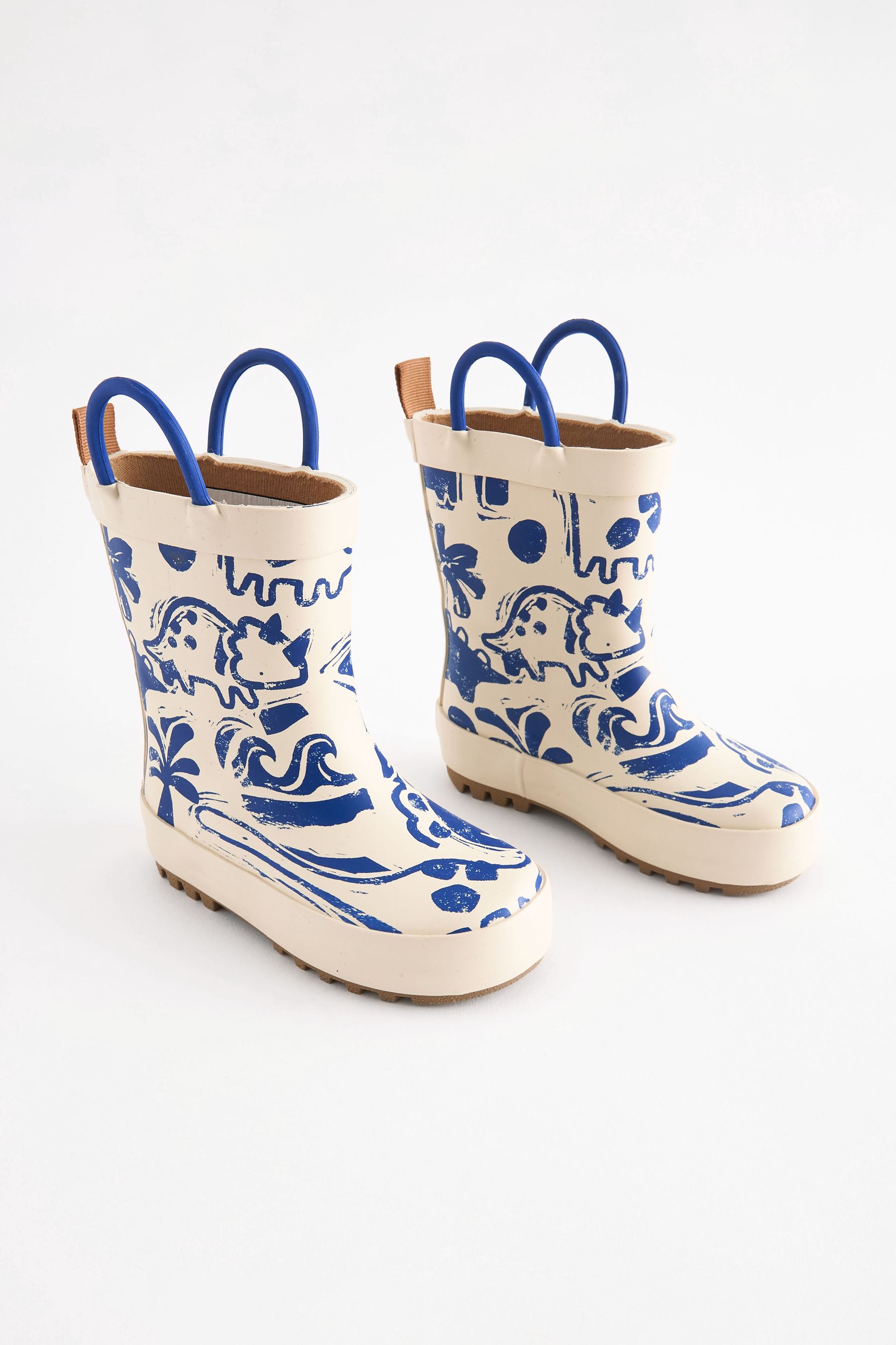 Cream wellies sales