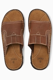 Brown Leather Mules - Image 4 of 5