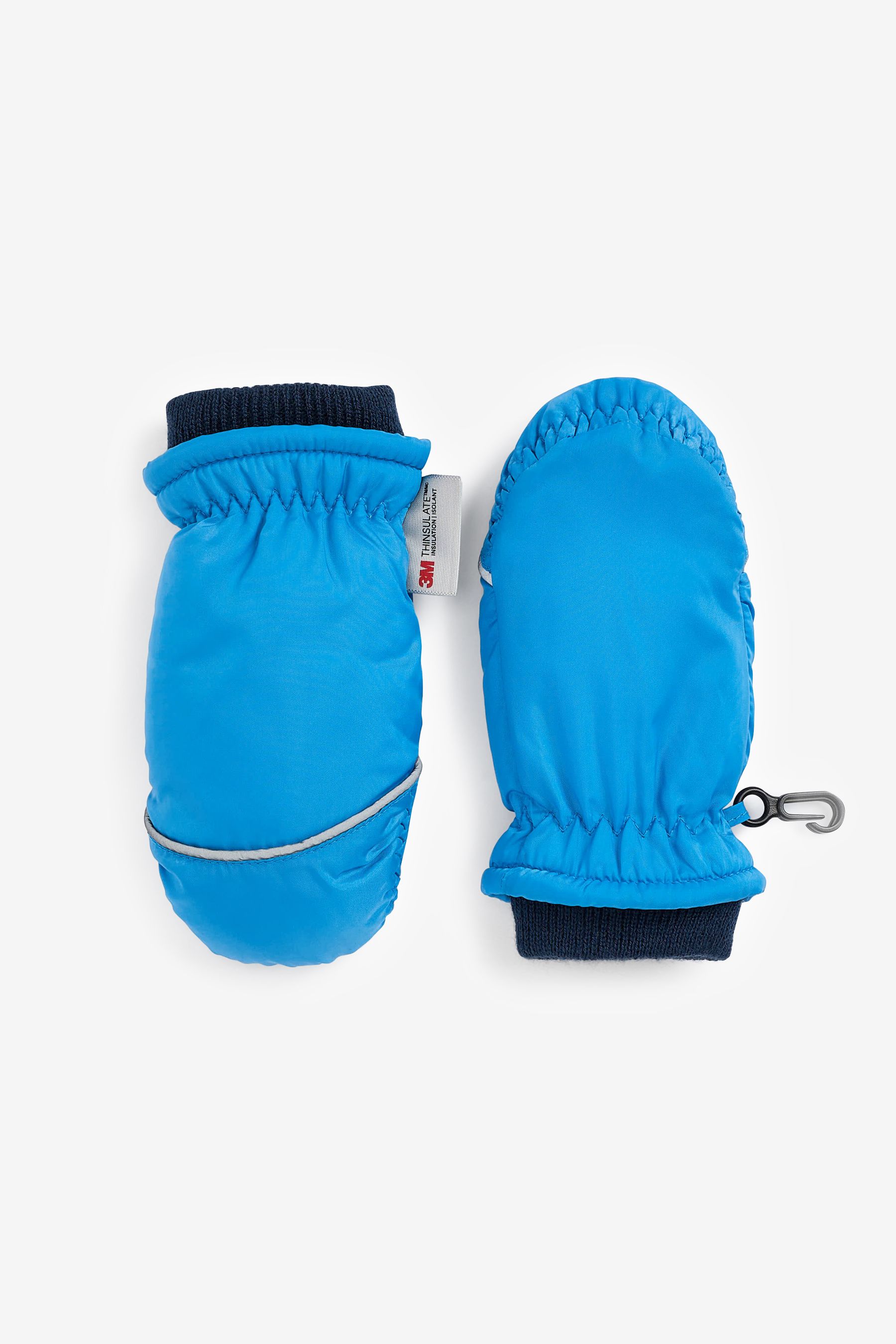 Blue ski mittens online