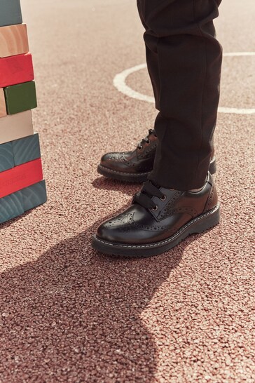 Start-Rite Impulsive Chunky Black School Shoes F Fit