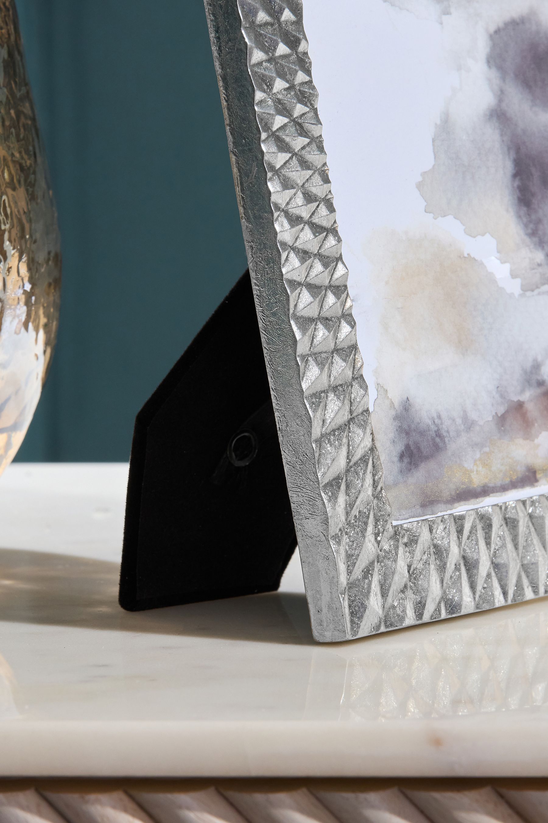 Buy Silver Geometric Photo Frame from the Next UK online shop