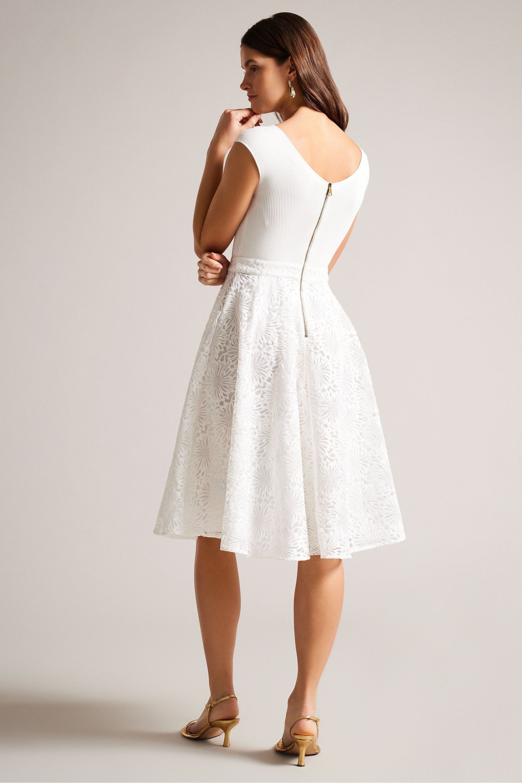 Ted baker white off shoulder dress new arrivals