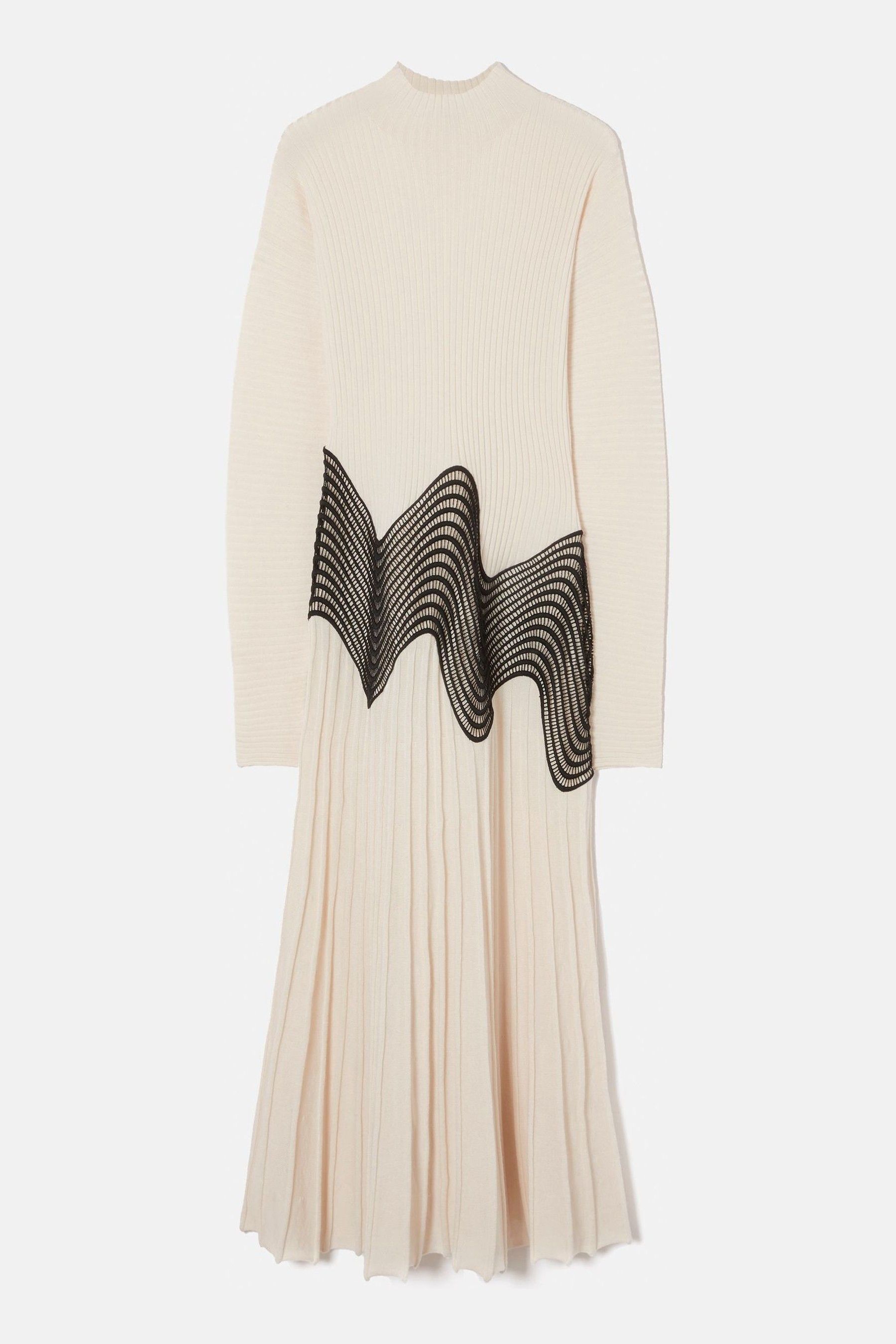 Buy Jigsaw Cream Lace Trim Knitted Dress from the Next UK online shop