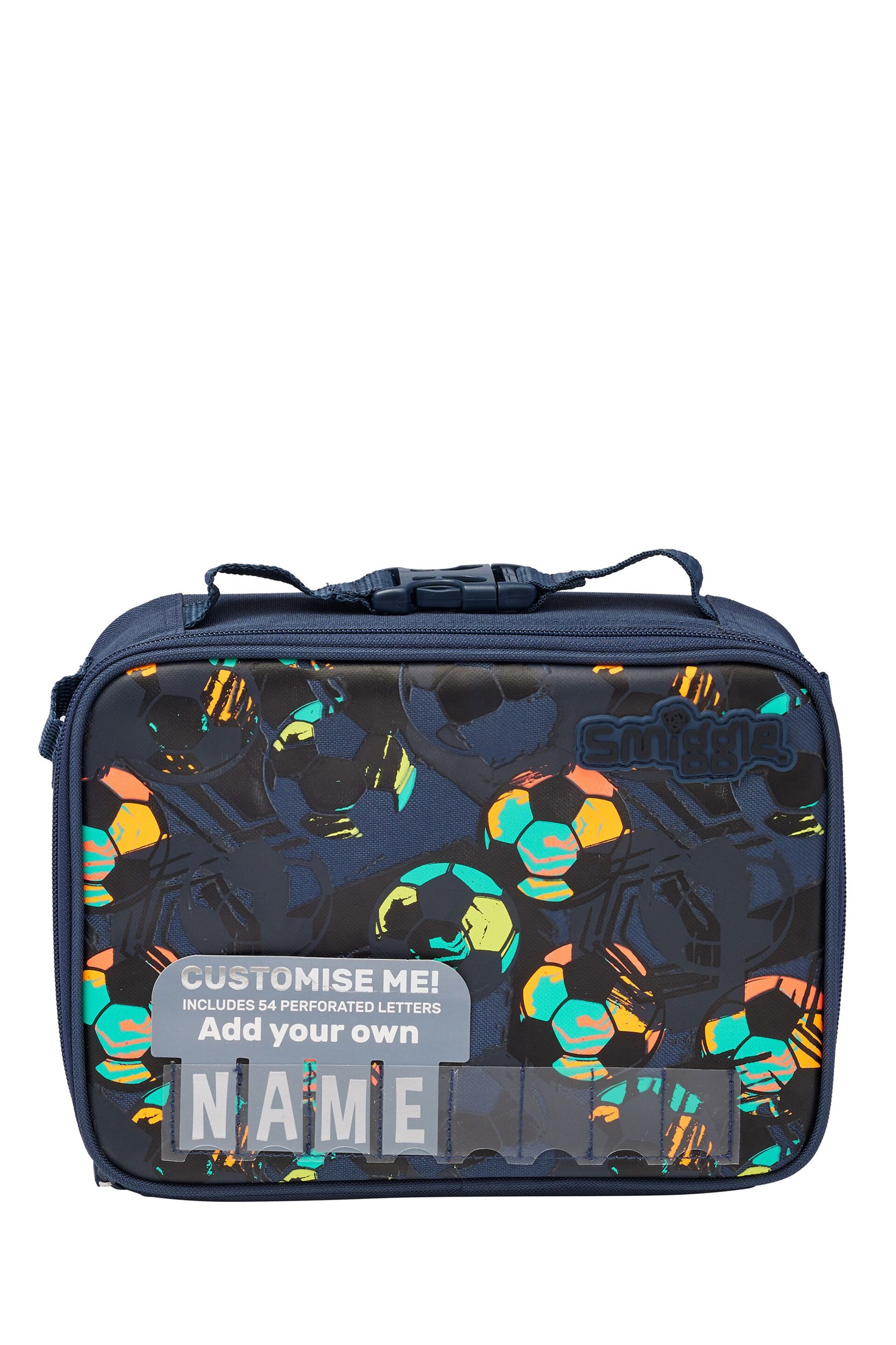 Smiggle Black Wild Side Square Attach Id Lunch Box - Image 1 of 2