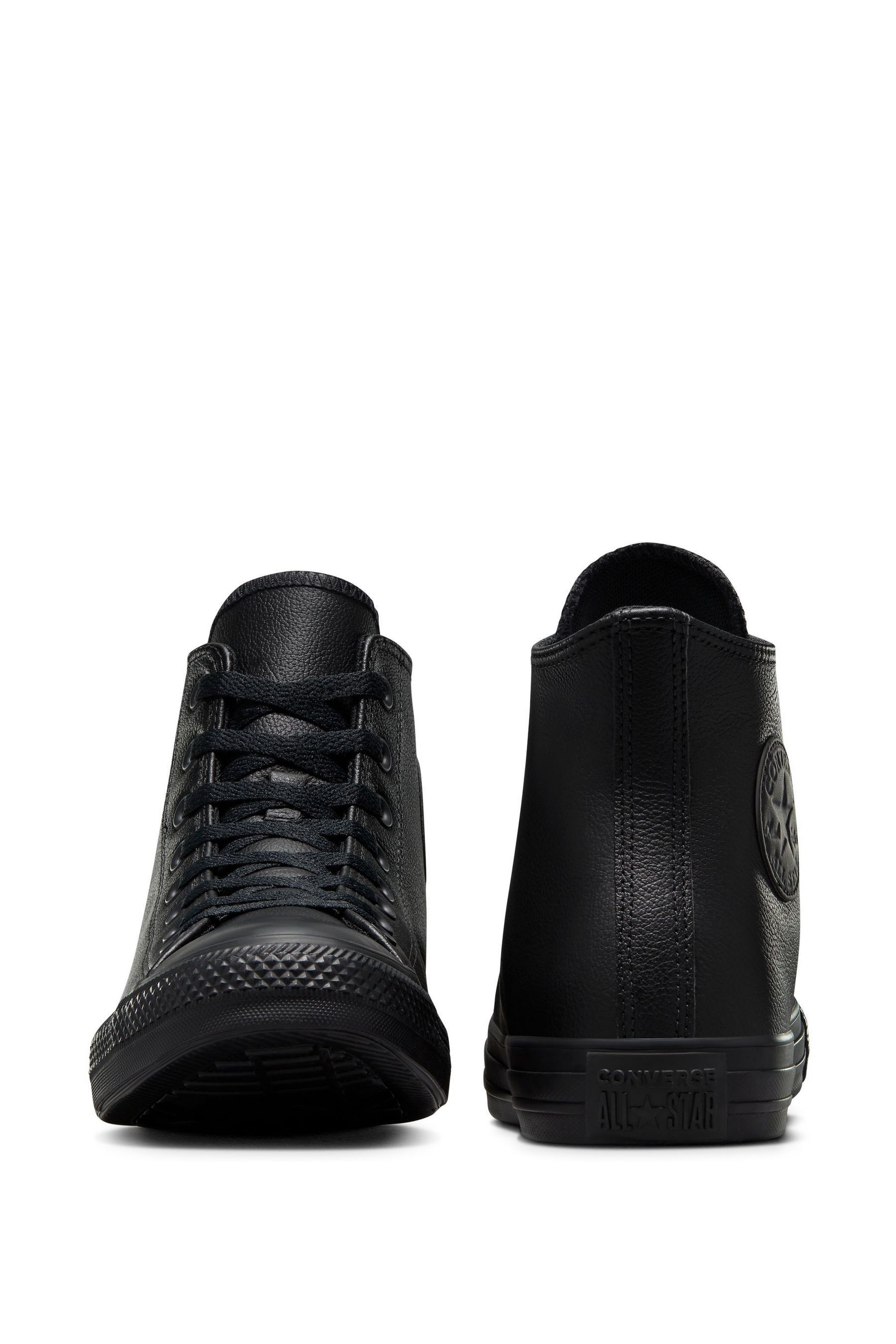 Buy Converse Black Leather High Top Trainers from the Next UK online shop