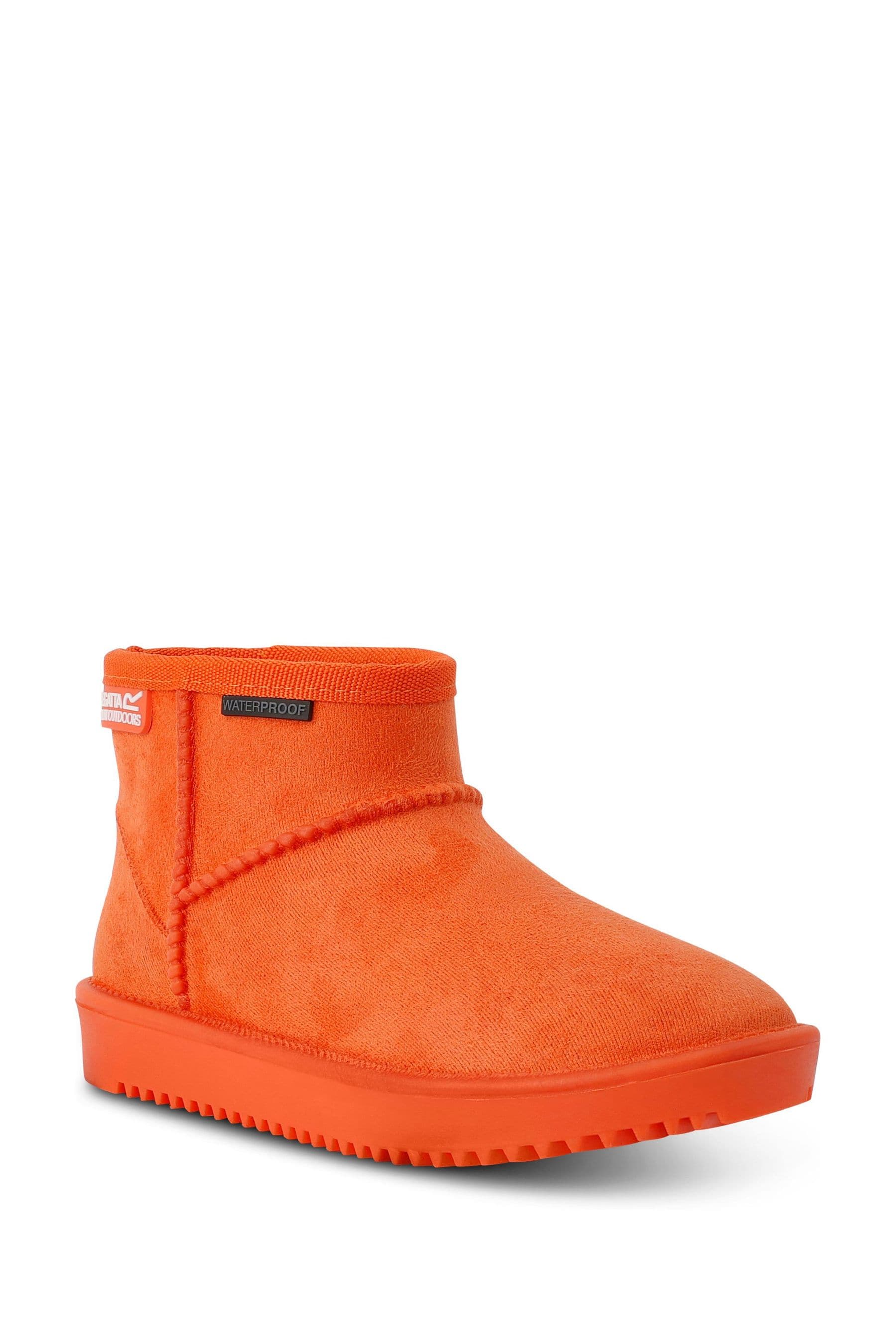 Regatta Orange Girls Risley Waterproof Faux Fur Lined Boots