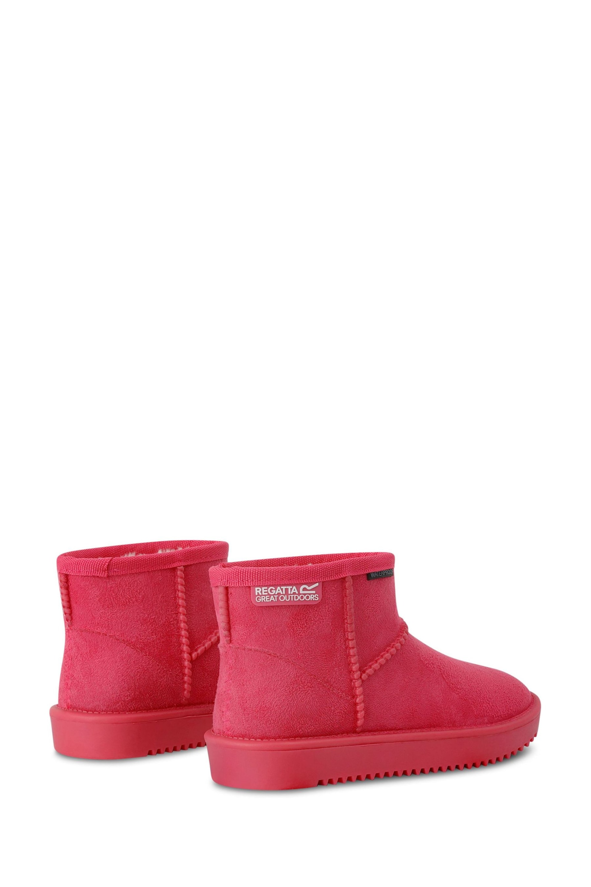 Regatta Pink Girls Risley Waterproof Faux Fur Lined Boots - Image 2 of 6