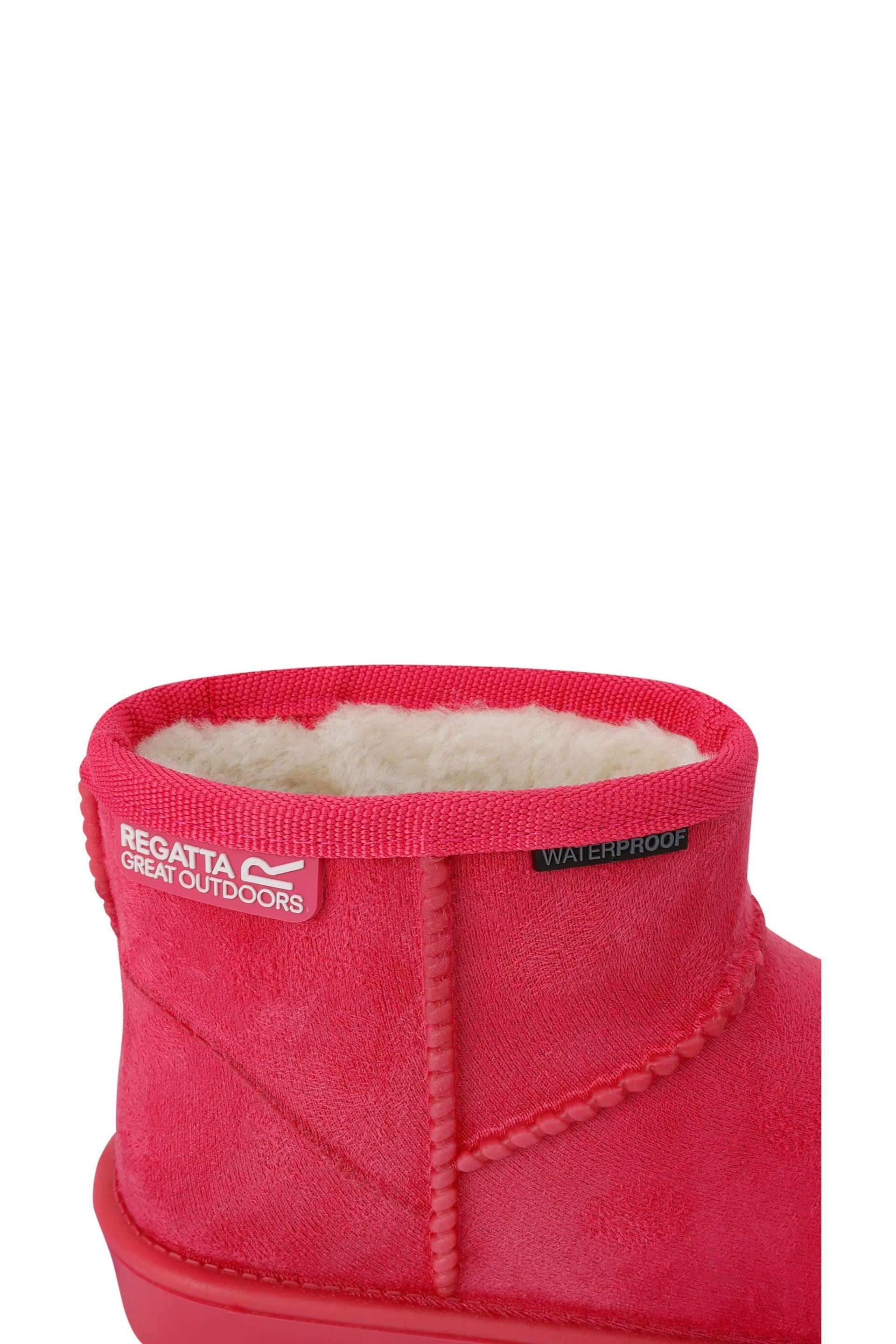 Regatta Pink Girls Risley Waterproof Faux Fur Lined Boots - Image 6 of 6