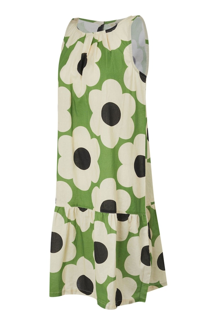 Regatta Green Orla Kiely Summer Sleeveless 100% Cotton Dress - Image 7 of 7