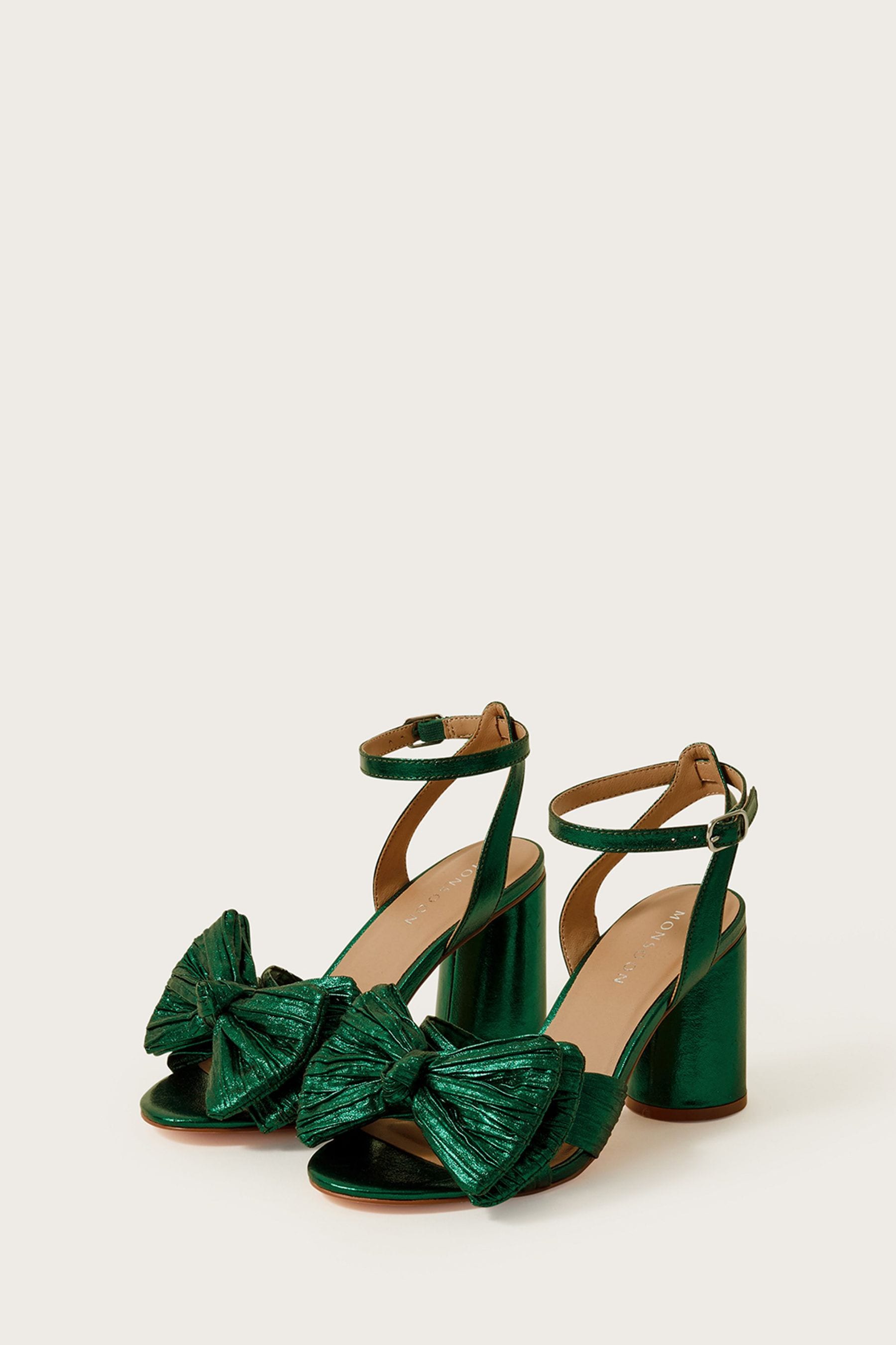 Green block best sale heel sandals uk