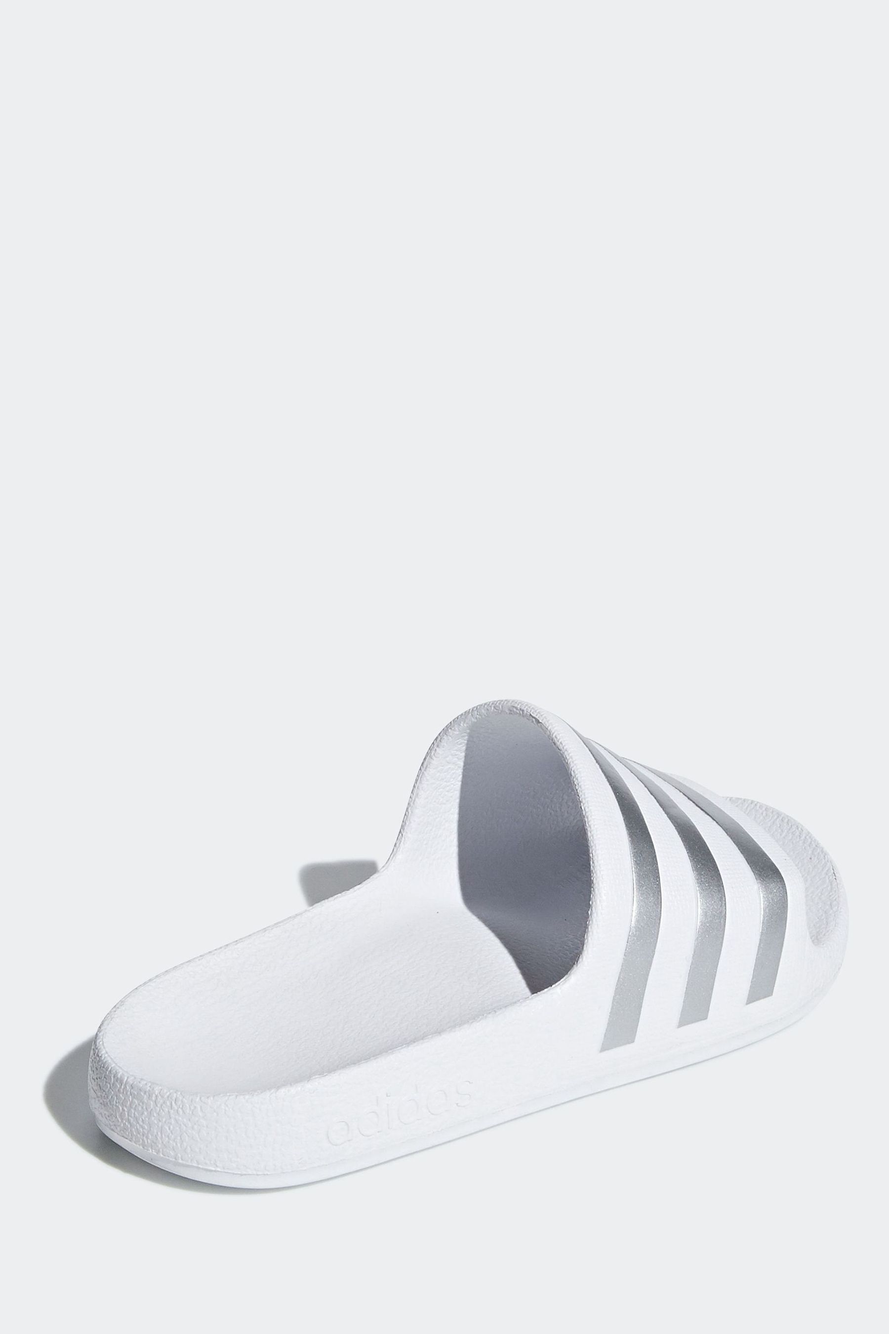 Buy adidas White Adilette Youth Kids Sliders from Next Luxembourg