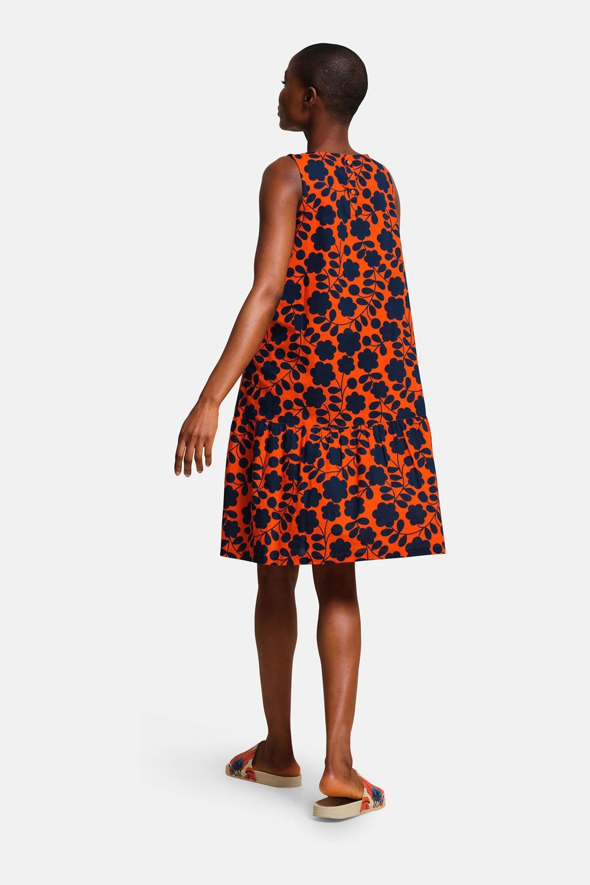 Regatta Orange Orla Kiely Summer Sleeveless Dress - Image 2 of 8