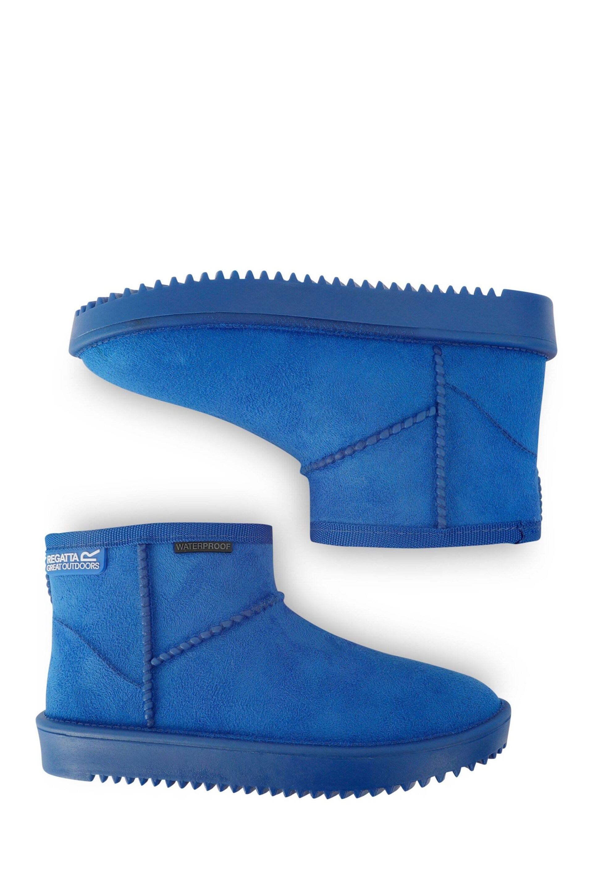 Regatta Blue Girls Risley Waterproof Faux Fur Lined Boots - Image 4 of 6