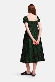 Regatta Green Orla Kiely Midi Summer 100% Cotton Dress - Image 2 of 8