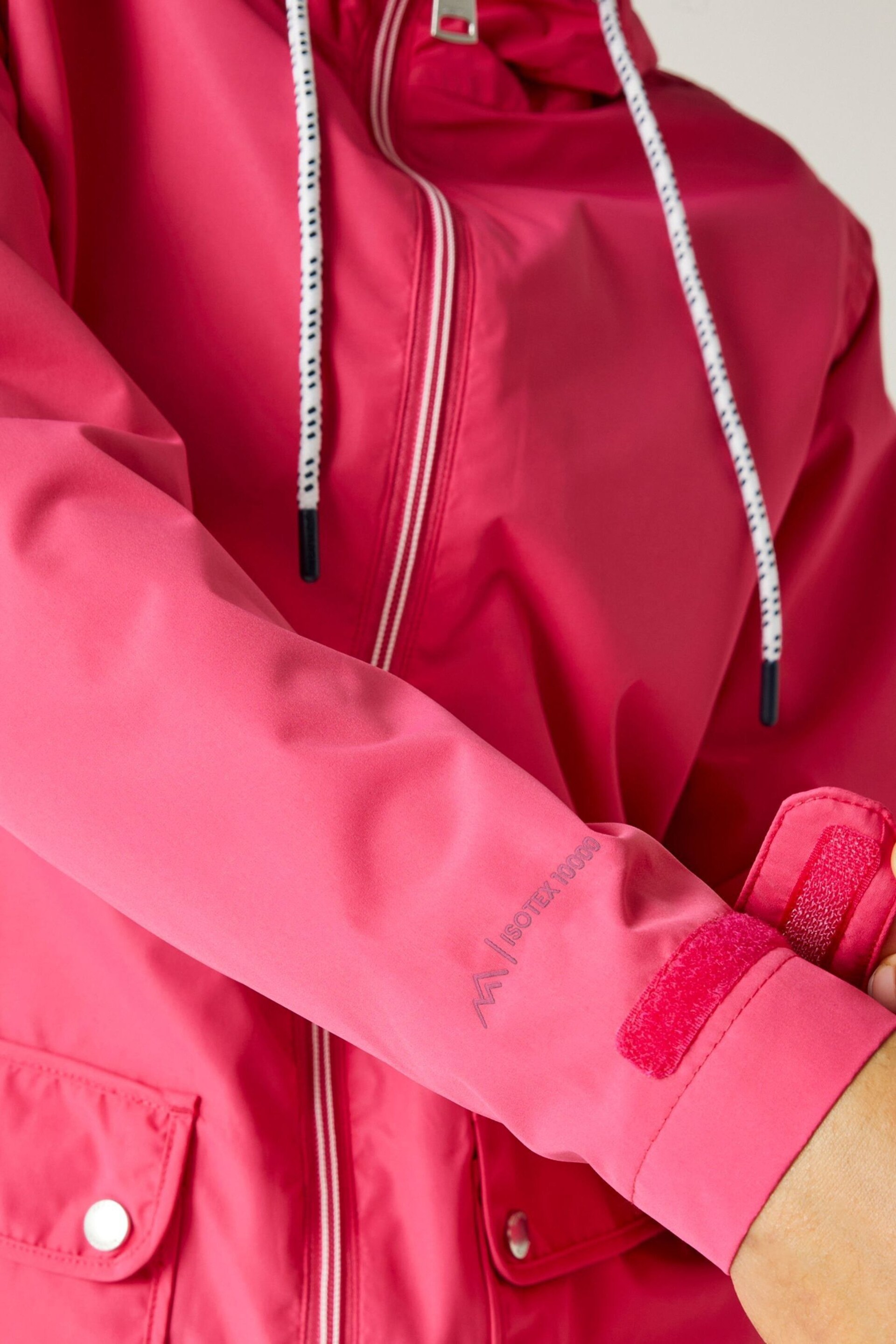 Regatta Pink Chrome Bayletta Waterproof Jacket - Image 6 of 9