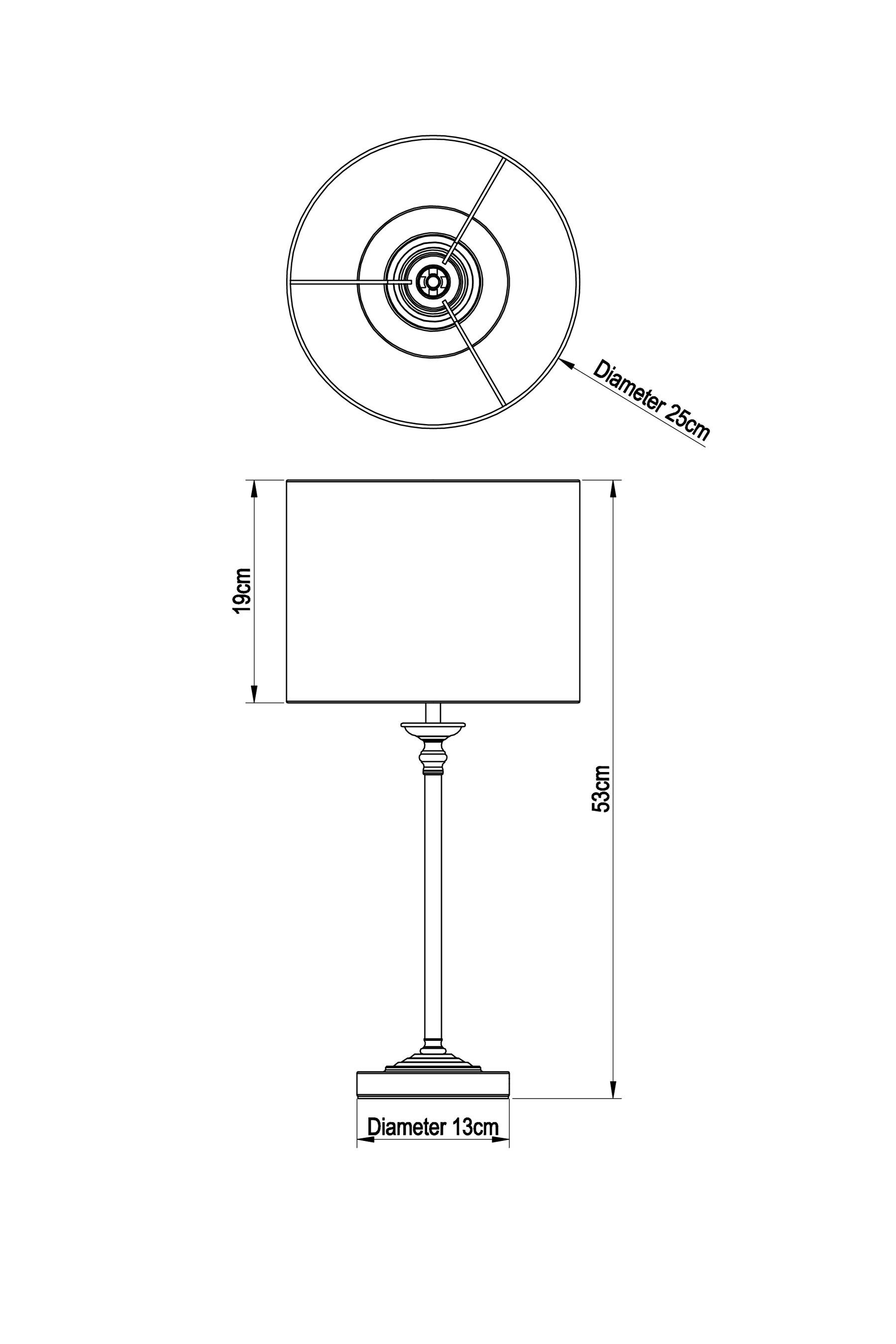 Buy Brushed Chrome Burford Table Lamp from the Next UK online shop