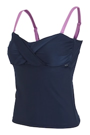 Regatta Blue Aceana III Tankini Top with UPF50 Sun Protection and Tummy Control - Image 3 of 4