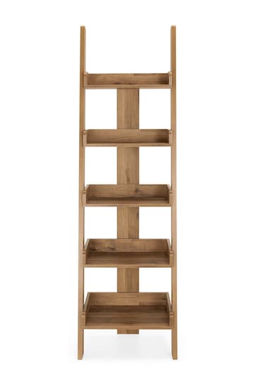 Dark Bronx Oak Effect Ladder Shelf