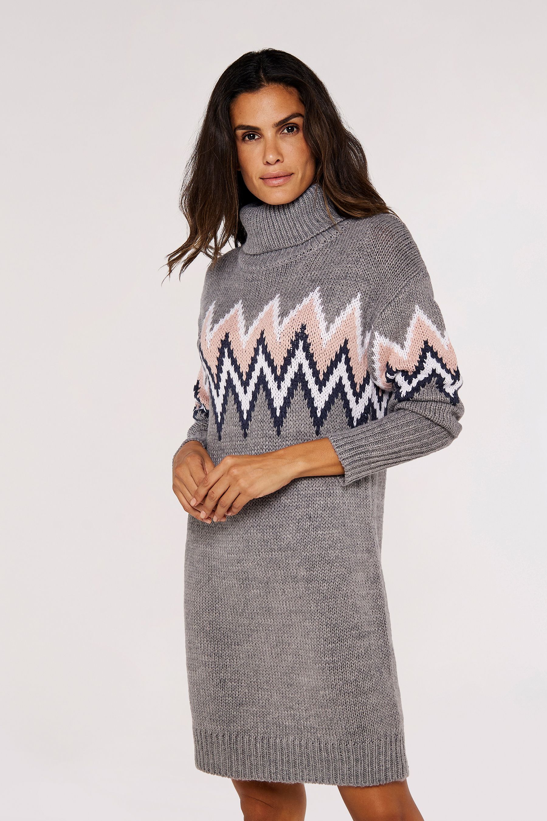 Apricot jumper dress sales