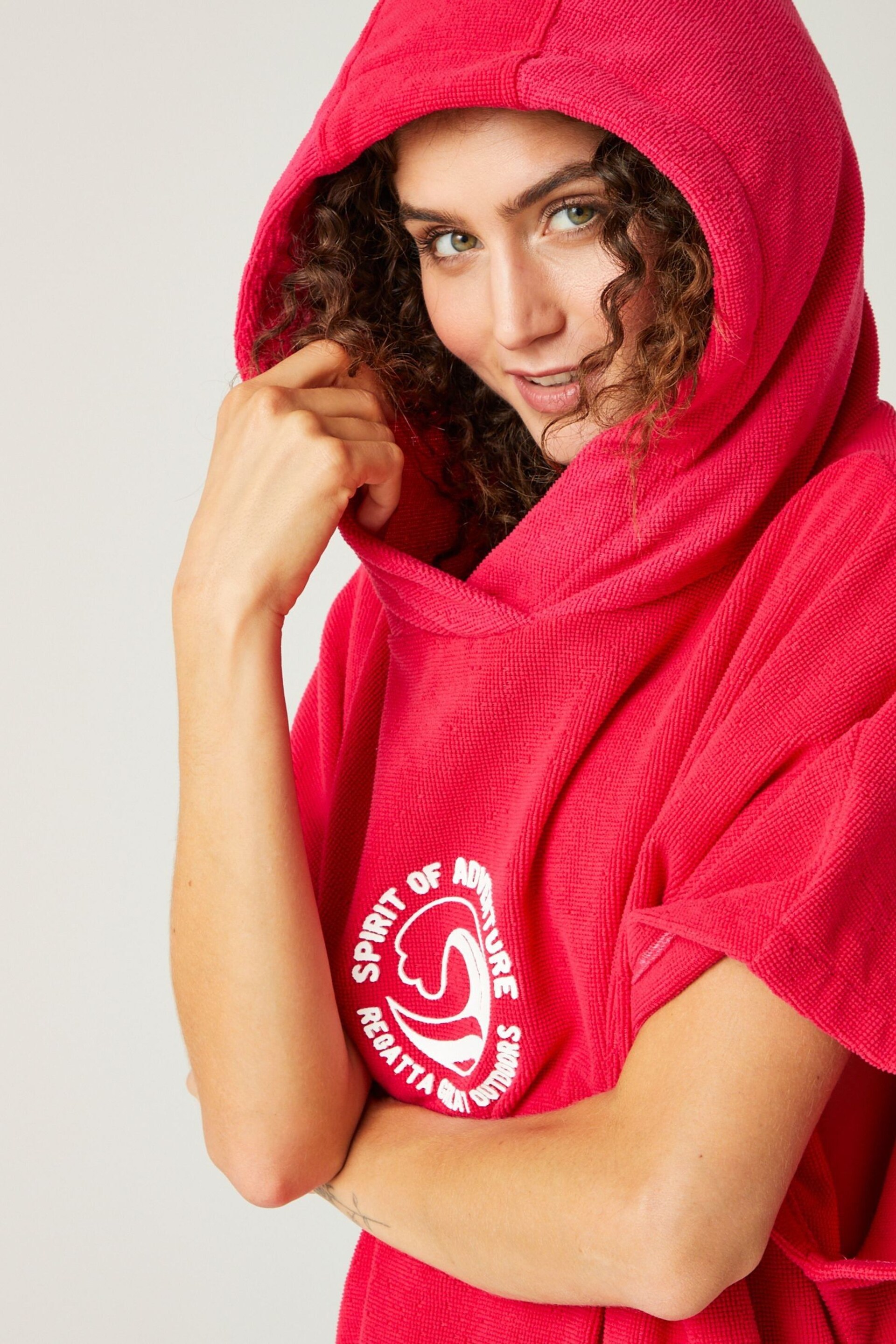 Regatta Pink Adult Towel Robe - Image 4 of 9