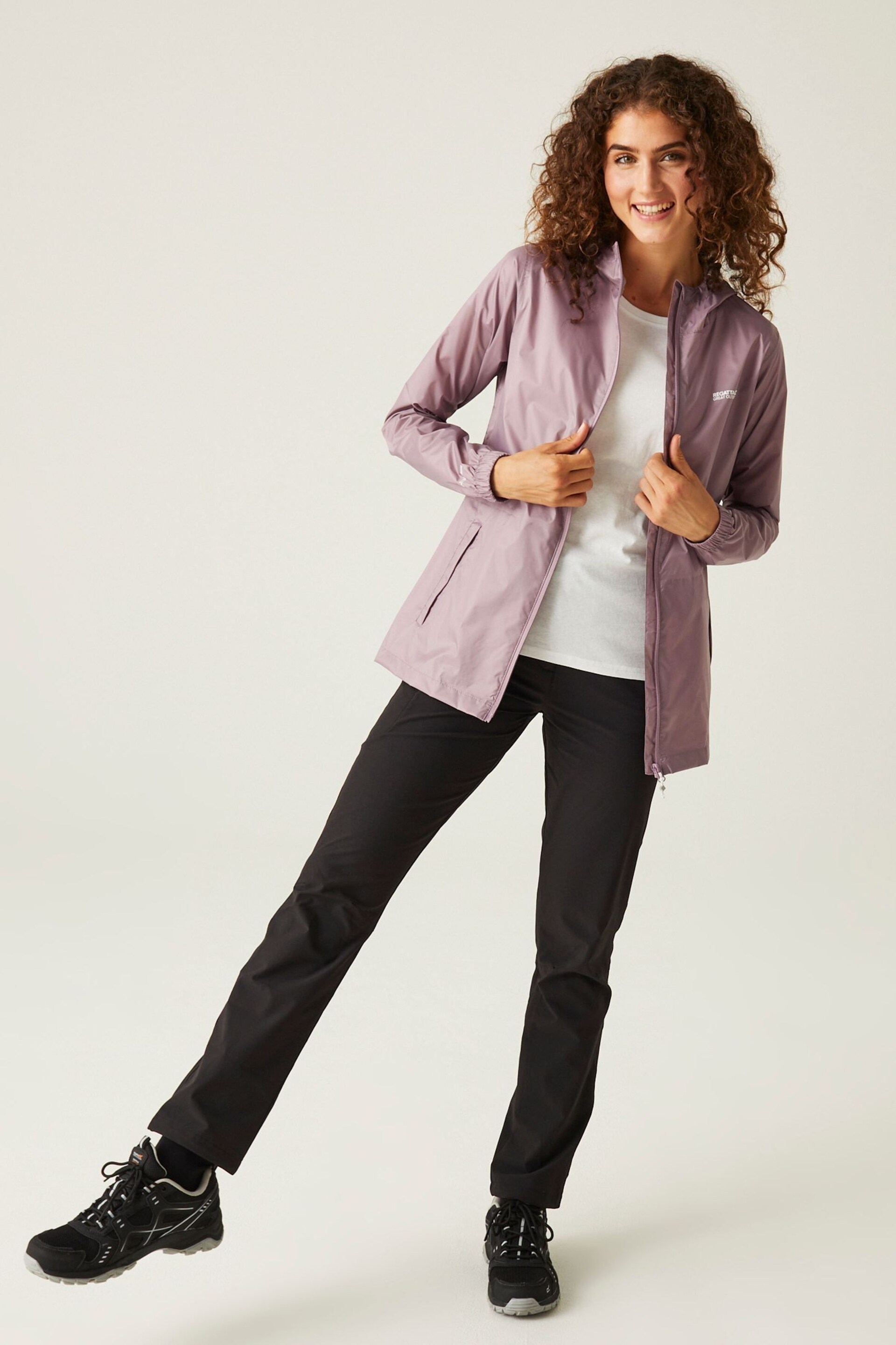 Regatta Purple Pack It Waterproof Jacket III - Image 1 of 9