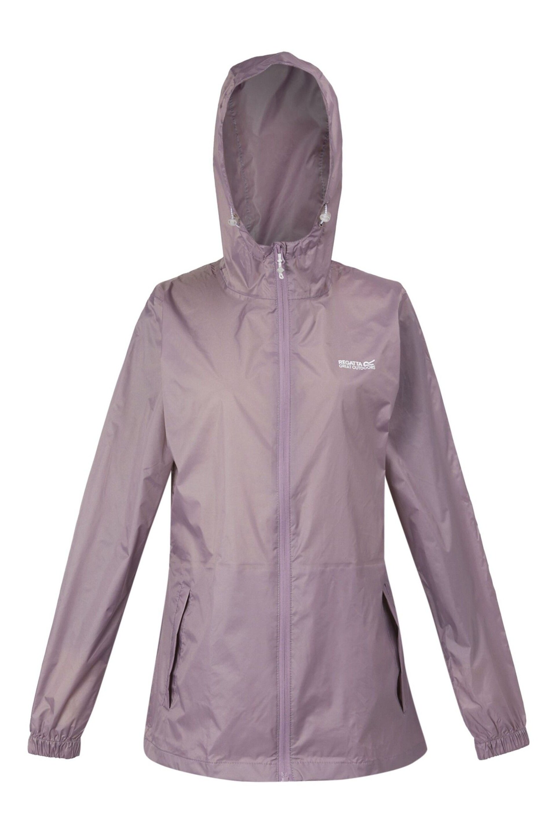 Regatta Purple Pack It Waterproof Jacket III - Image 7 of 9