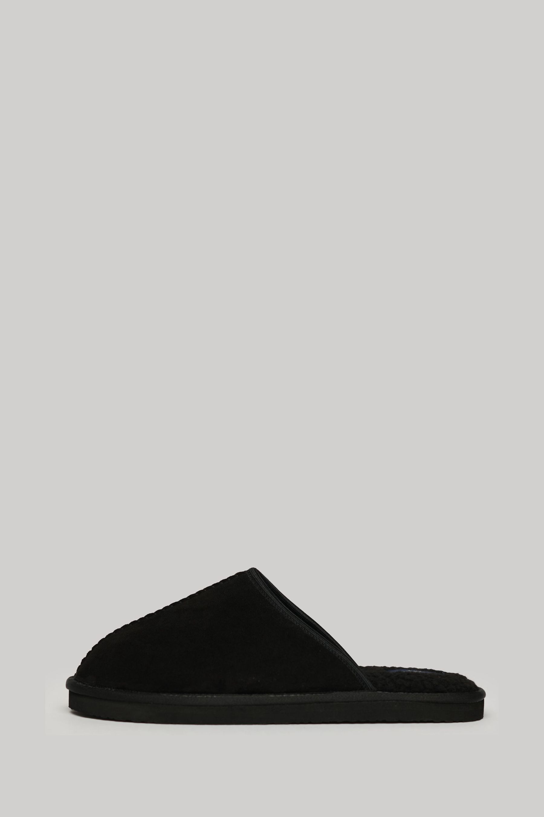 Next black best sale slippers