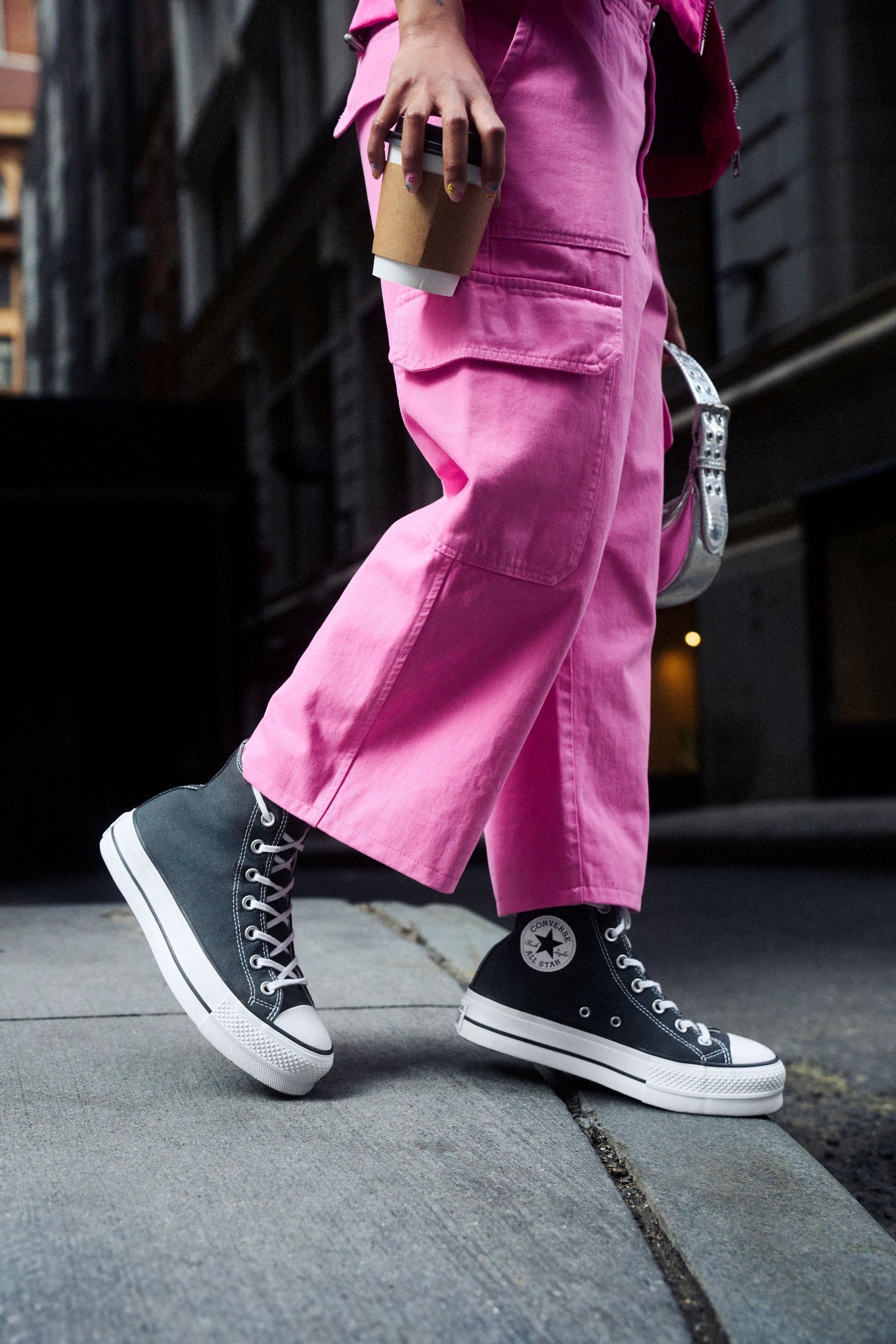 Dark grey converse shop all star