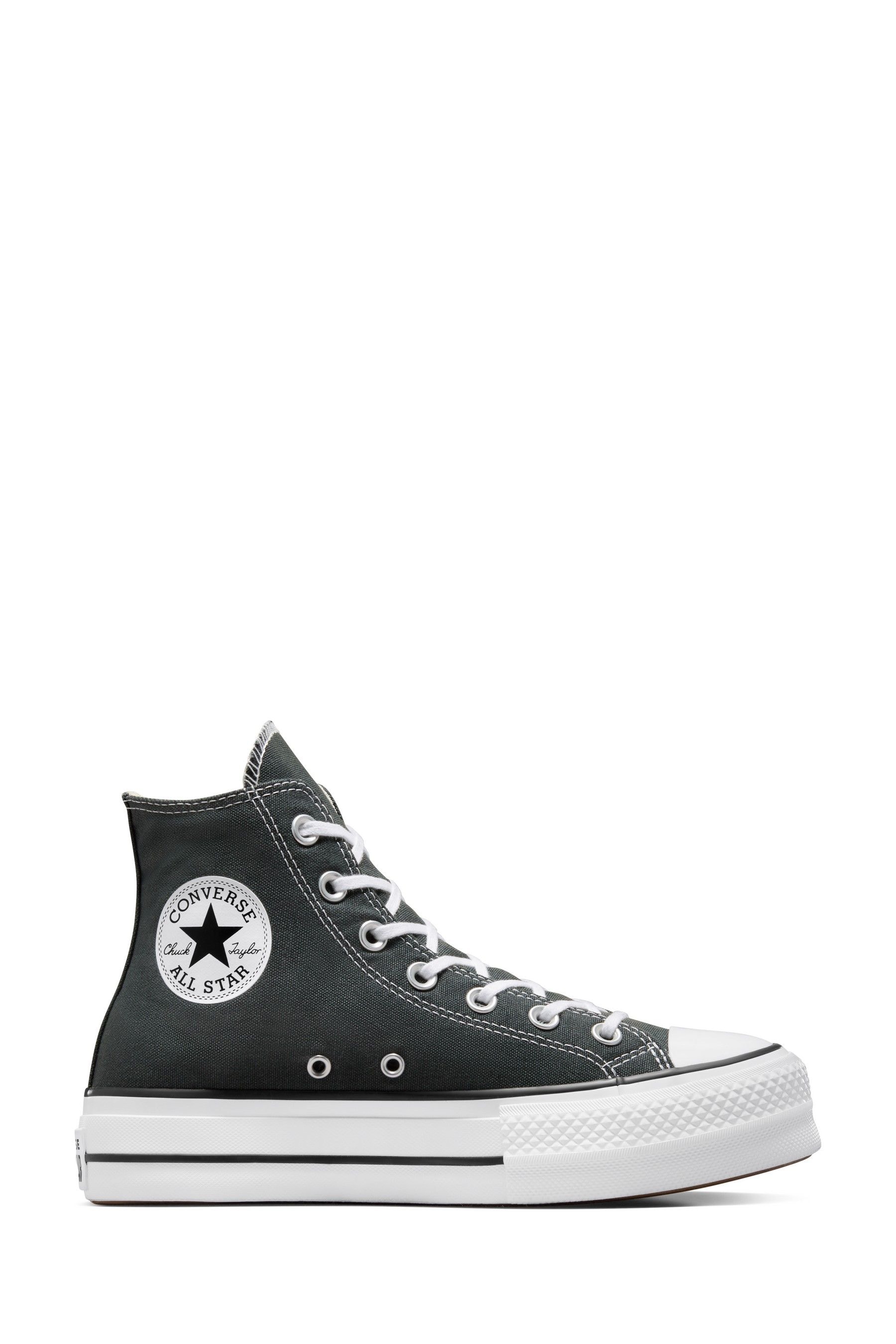 Converse Charcoal Grey Chuck Taylor All Star Lift Trainers