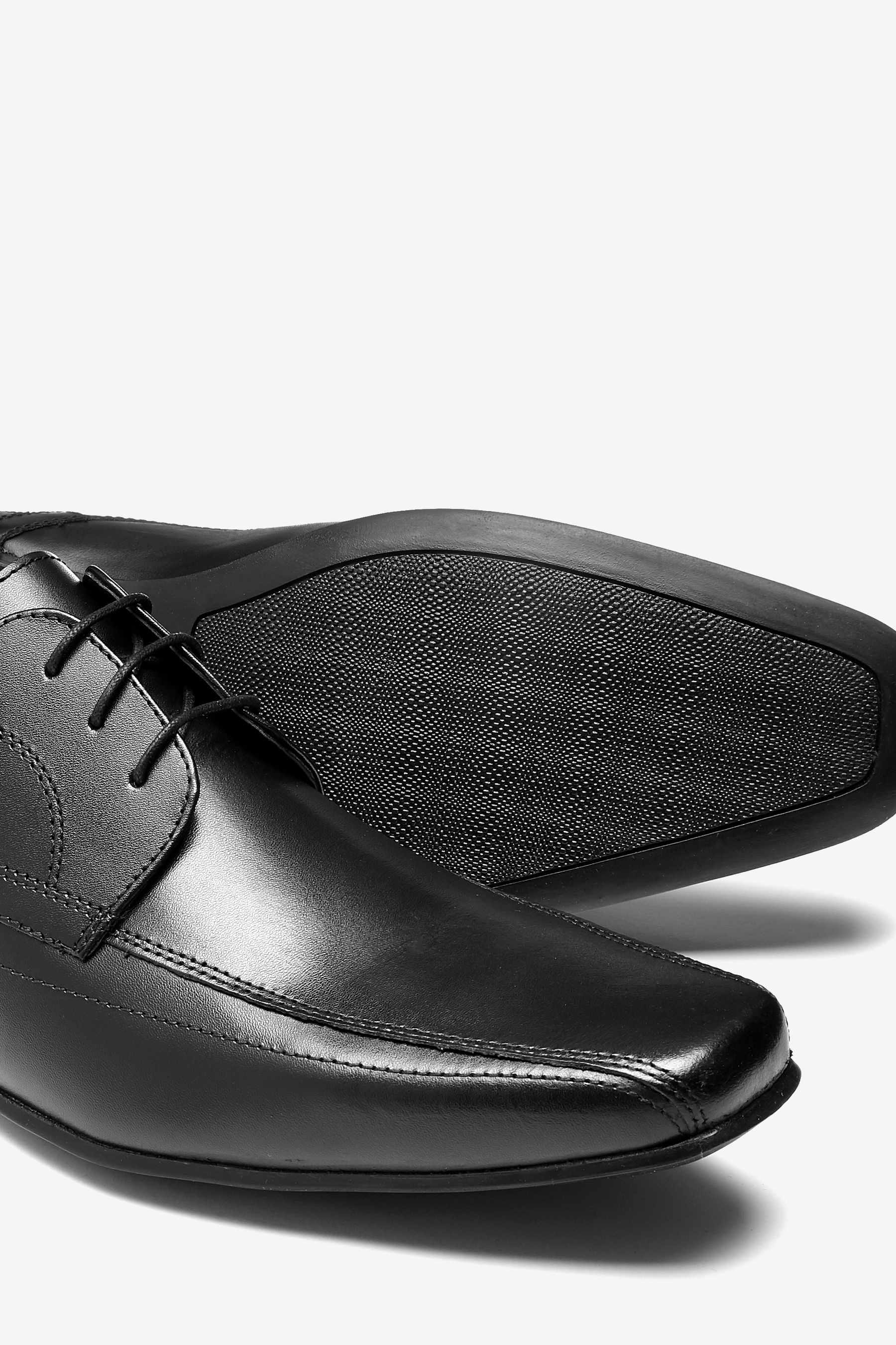 Next black leather shoes hotsell