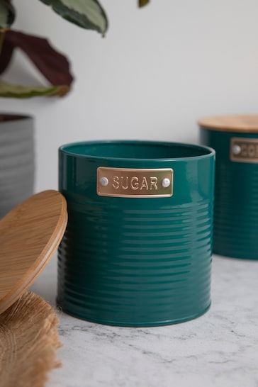 Kitchencraft Teal 3 Pieces Storage Canisters