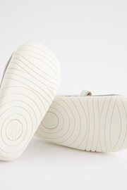 White Leather Wide Fit (G) Crawler Mary Jane Shoes - Image 5 of 5