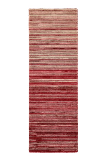 Origin Rug Collection. Red Fine Stripe Runner